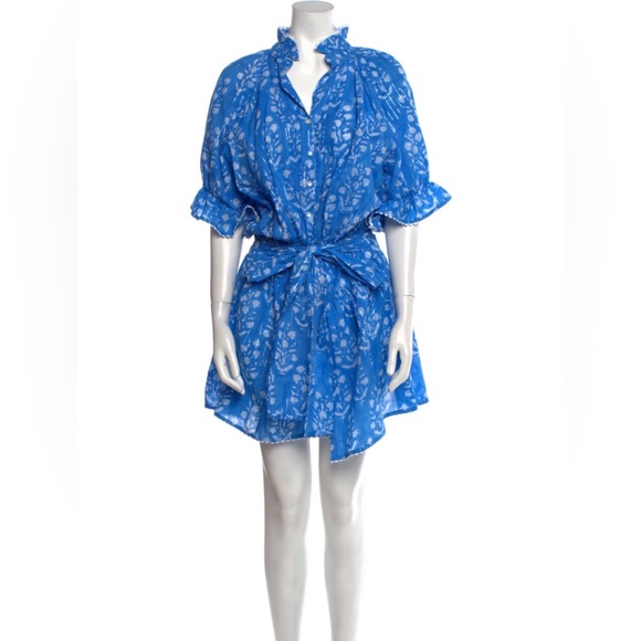 NWT JULIET DUNN Floral Cotton-Blend Minidress size XL check measurements - Picture 1 of 16